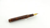 No name Orange Marbled Gold Plated Nib  - Fountain Pen