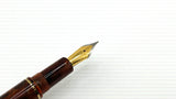 No name Orange Marbled Gold Plated Nib  - Fountain Pen