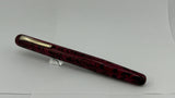 Ranga Abhimanyu Imperial Ebonite Red Black Ripple Sheaffer Finish Inlaid Nib - Fountain Pen