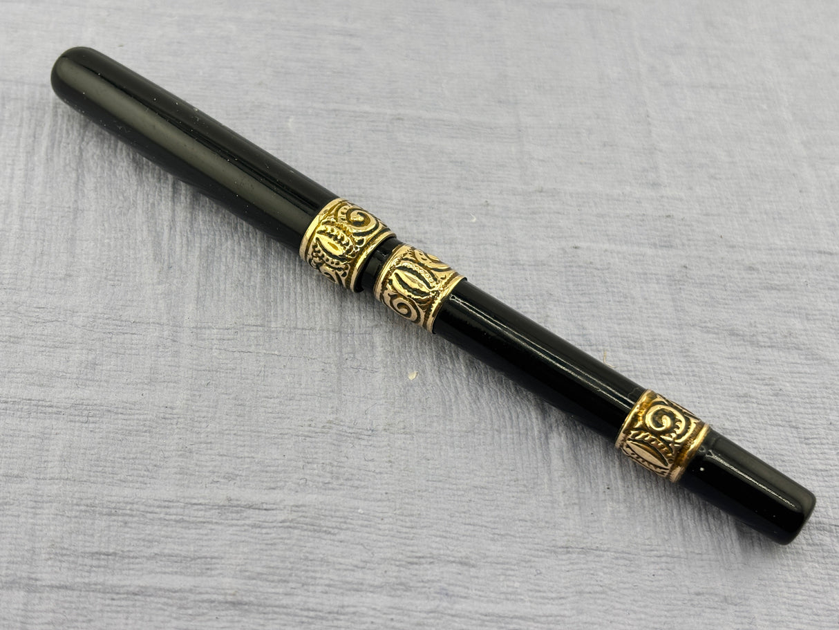 No Name Black hard rubber pen Eyedropper  - Fountain Pen
