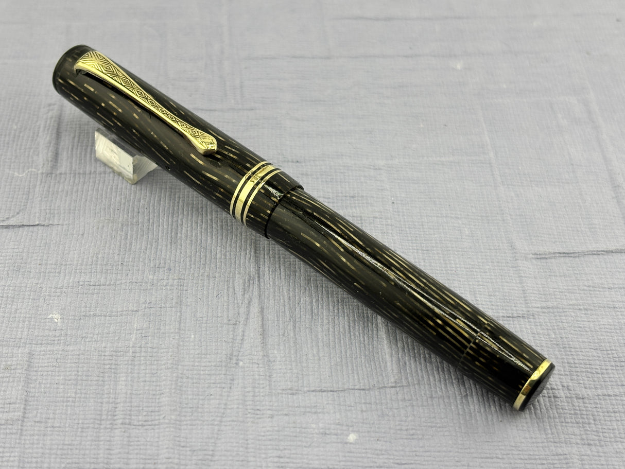 No name beautiful color Green Celluloid maybe French  - Fountain Pen