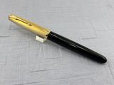Parker 51 Black Gold Filled Cap  1/16  - Fountain Pen