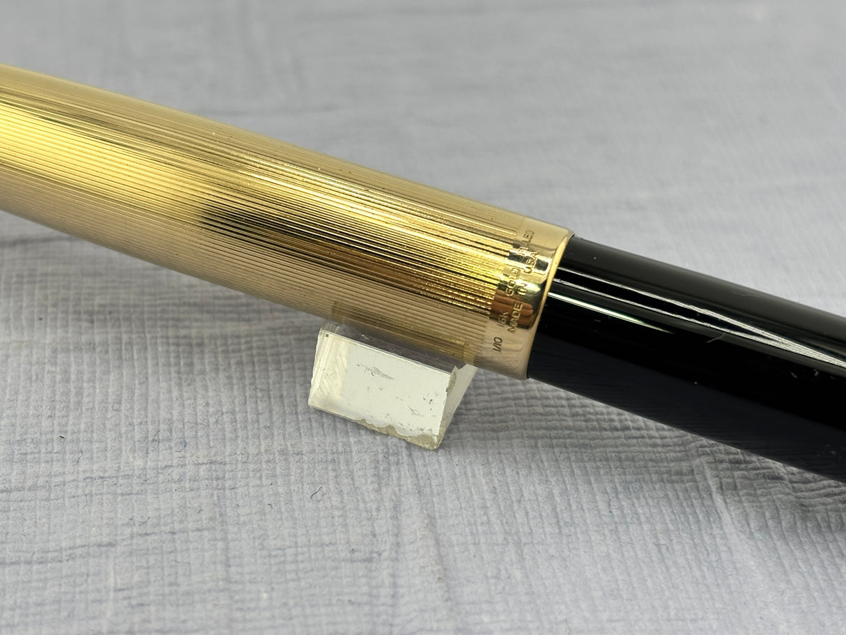 Parker 51 Black Gold Filled Cap  1/16  - Fountain Pen