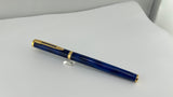 Waterman Preface in Blue Marble with Gold Plated Trim -  Roller Ball Pen