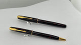 Parker Sonnet pen set in the "Firedance" finish with Gold-Plated Trim - Ball Pen and Roller Ball
