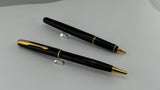 Parker Sonnet pen set in the "Firedance" finish with Gold-Plated Trim - Ball Pen and Roller Ball