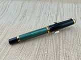 Pelikan Souverän R400 Green Striped - Trim - Roller Ball