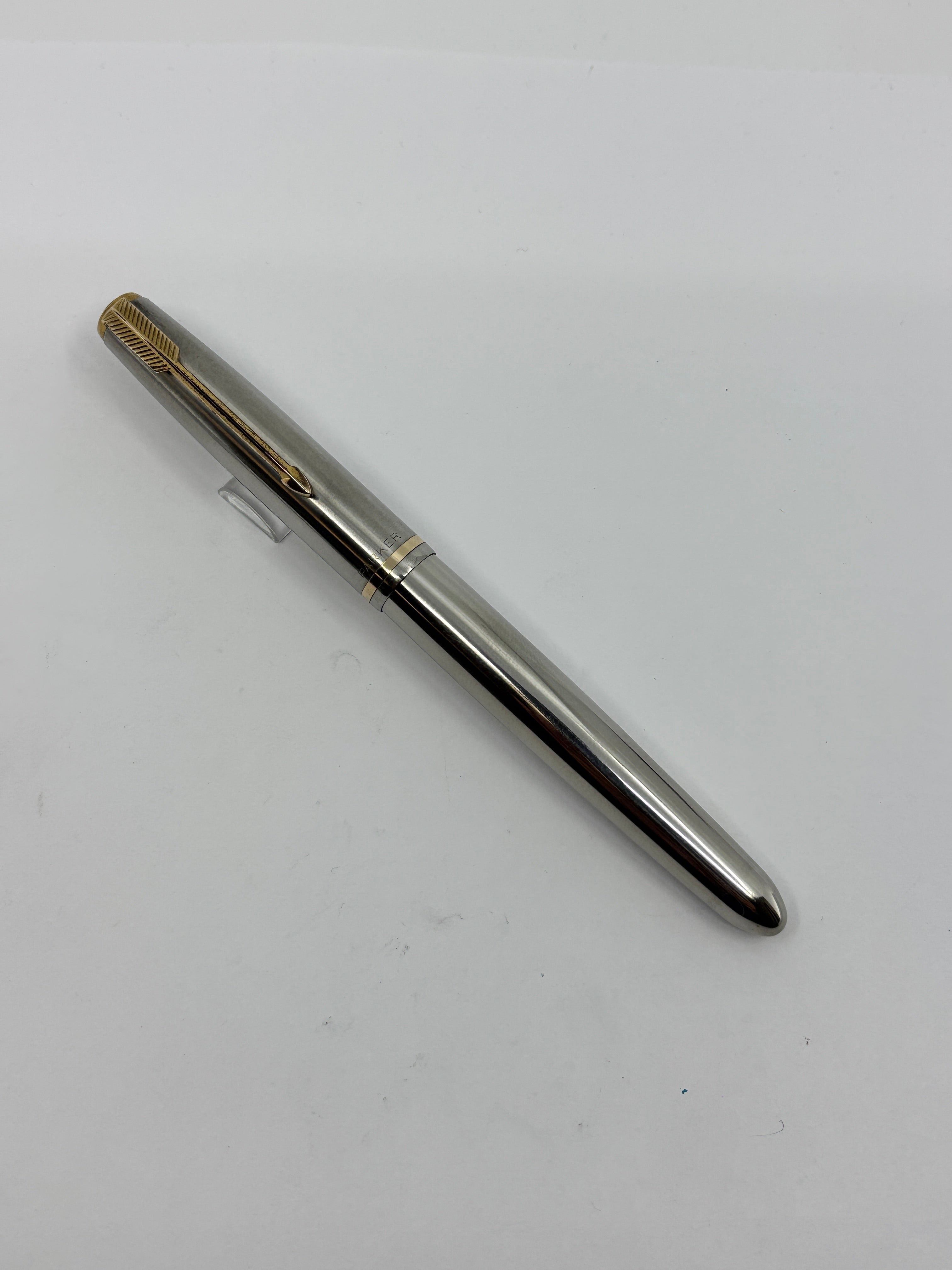 Parker 51 Stainless Steel - Aerometric filling system - RARE RARE
