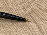 Parker 75  Black and Gold  cap fluted - Ball Pen