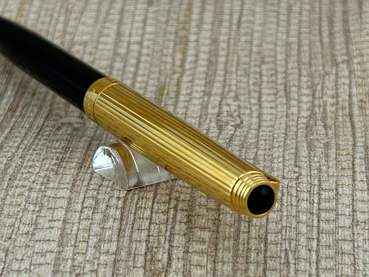 Parker 75  Black and Gold  cap fluted - Ball Pen