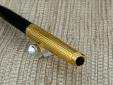 Parker 75  Black and Gold  cap fluted - Ball Pen