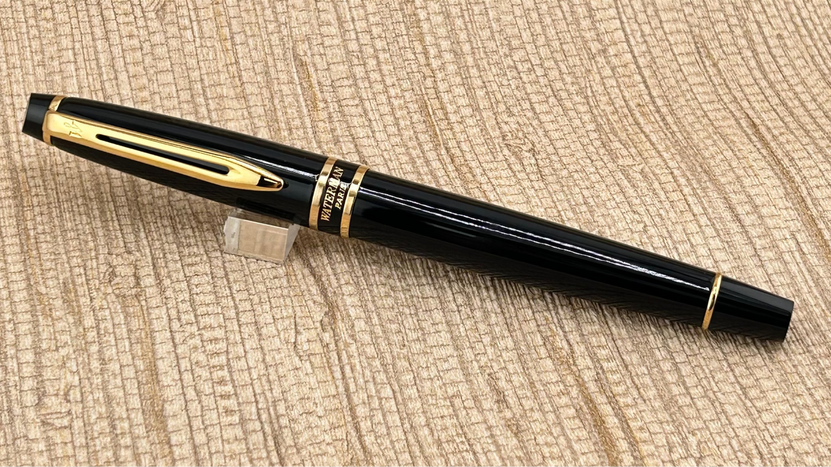 Waterman Expert Black Gold- Plated Nib - Fountain Pen