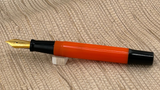 Filcao Leader Orange and Black Gold Plated Nib - Fountain Pen
