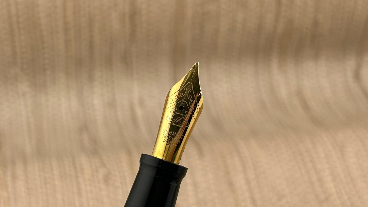 Filcao Leader Orange and Black Gold Plated Nib - Fountain Pen