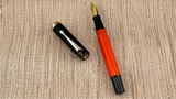 Filcao Leader Orange and Black Gold Plated Nib - Fountain Pen