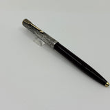 Parker 51 Ball Pen  Burgundy  Sterling Silver 925 cap " Ariel Kullock " Hammer Cap