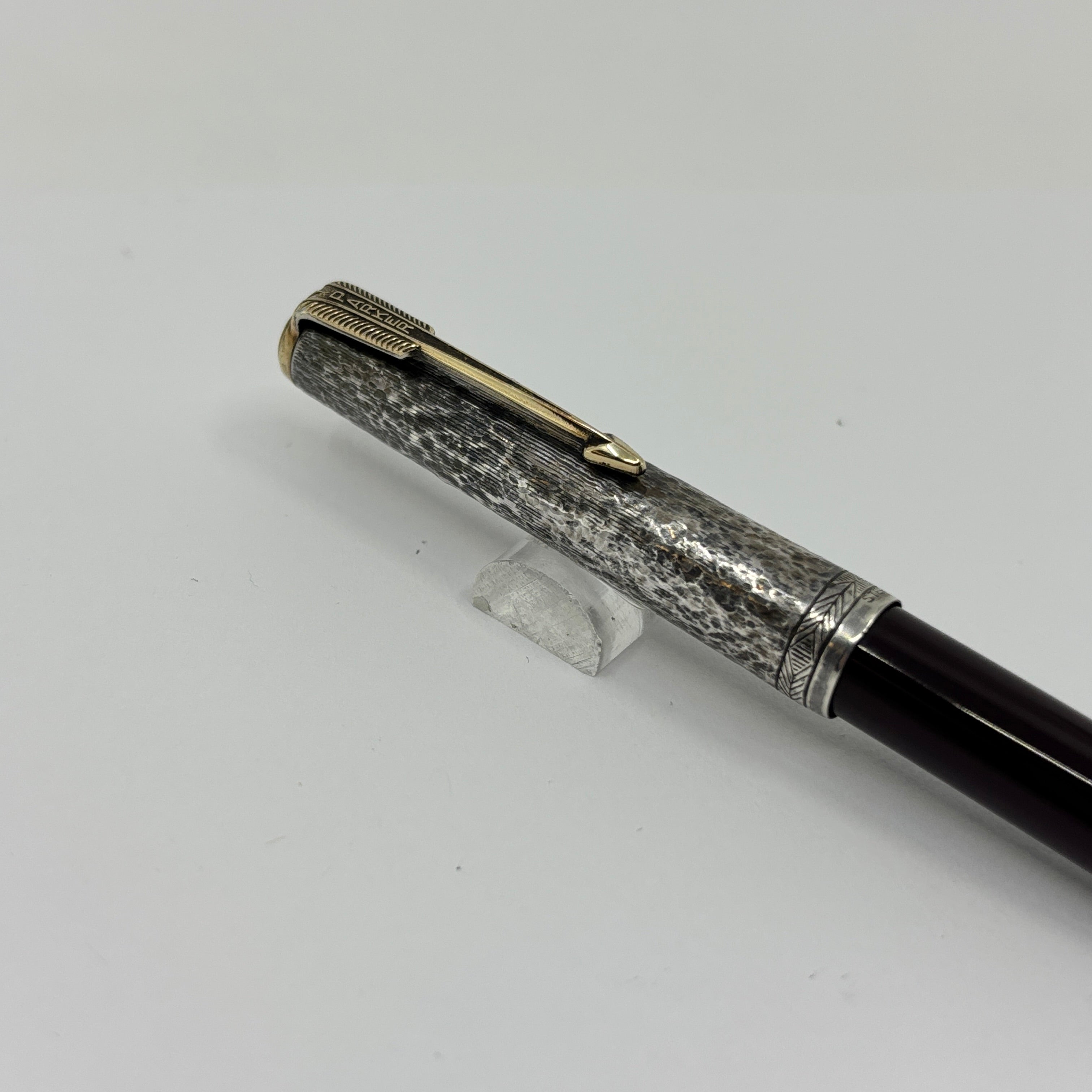 Parker 51 Ball Pen Burgundy Sterling Silver 925 cap 