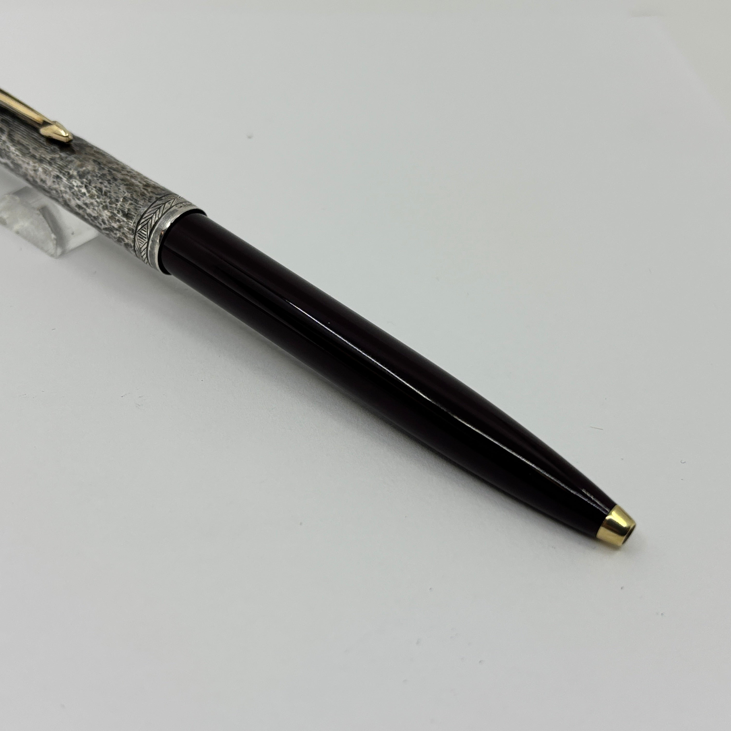 Parker 51 Ball Pen Burgundy Sterling Silver 925 cap 