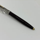 Parker 51 Ball Pen  Burgundy  Sterling Silver 925 cap " Ariel Kullock " Hammer Cap