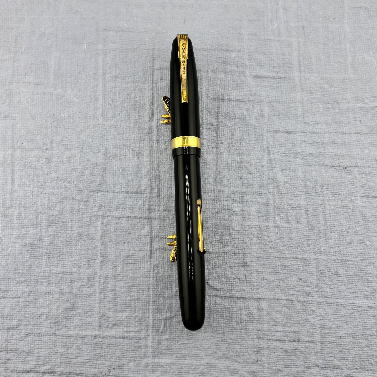 Waterman Black  Emblem  Fountain Pen