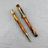 Conklin Black & Orange SET  "Halloween"  - Flexible Conklin Toledo nib  - Fountain Pen and Pencil