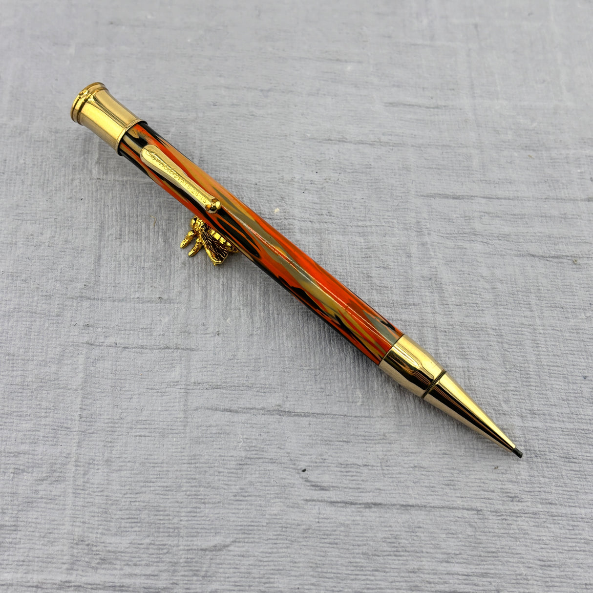 Conklin Black & Orange SET  "Halloween"  - Flexible Conklin Toledo nib  - Fountain Pen and Pencil