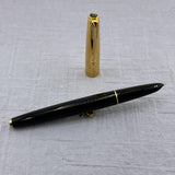 Parker 61 MK II Made in Argentina by Parker - Black - GOLD-PLATED CAP  Fountain Pen