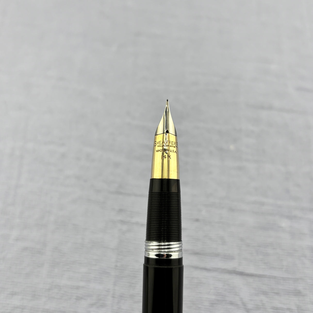 SHEAFFER Black Chrome Cap 14K Nib Snorkel Filling system - Fountain Pen