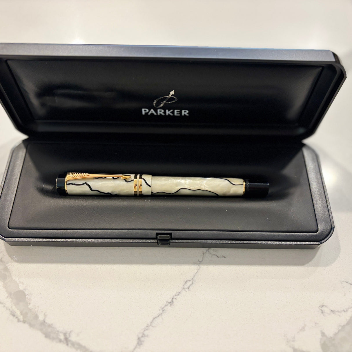 Parker Duofold Black and Pearl Rollerball -