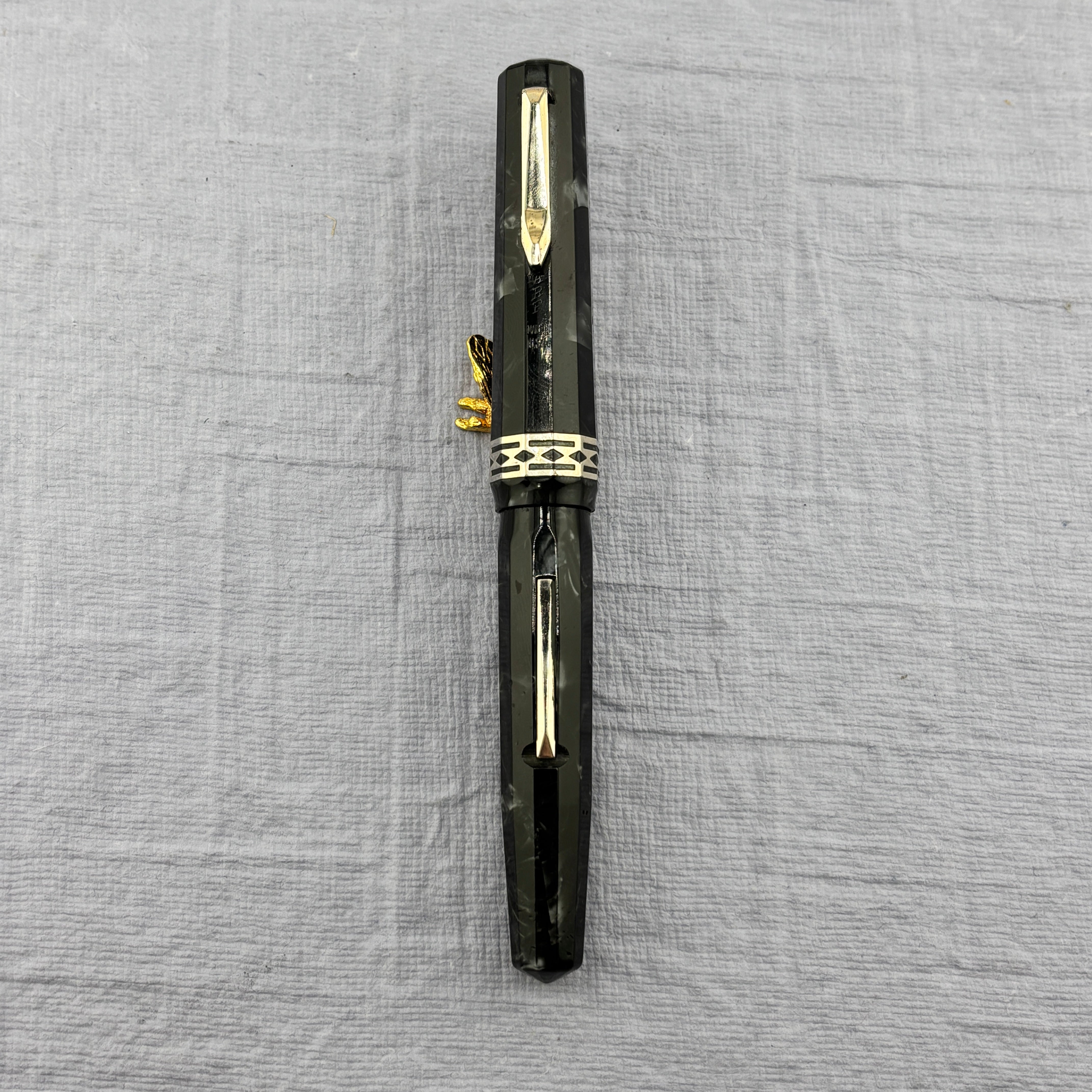 Wahl Eversharp Doric - Grey Burma Short Size - FLEX NIB 14K