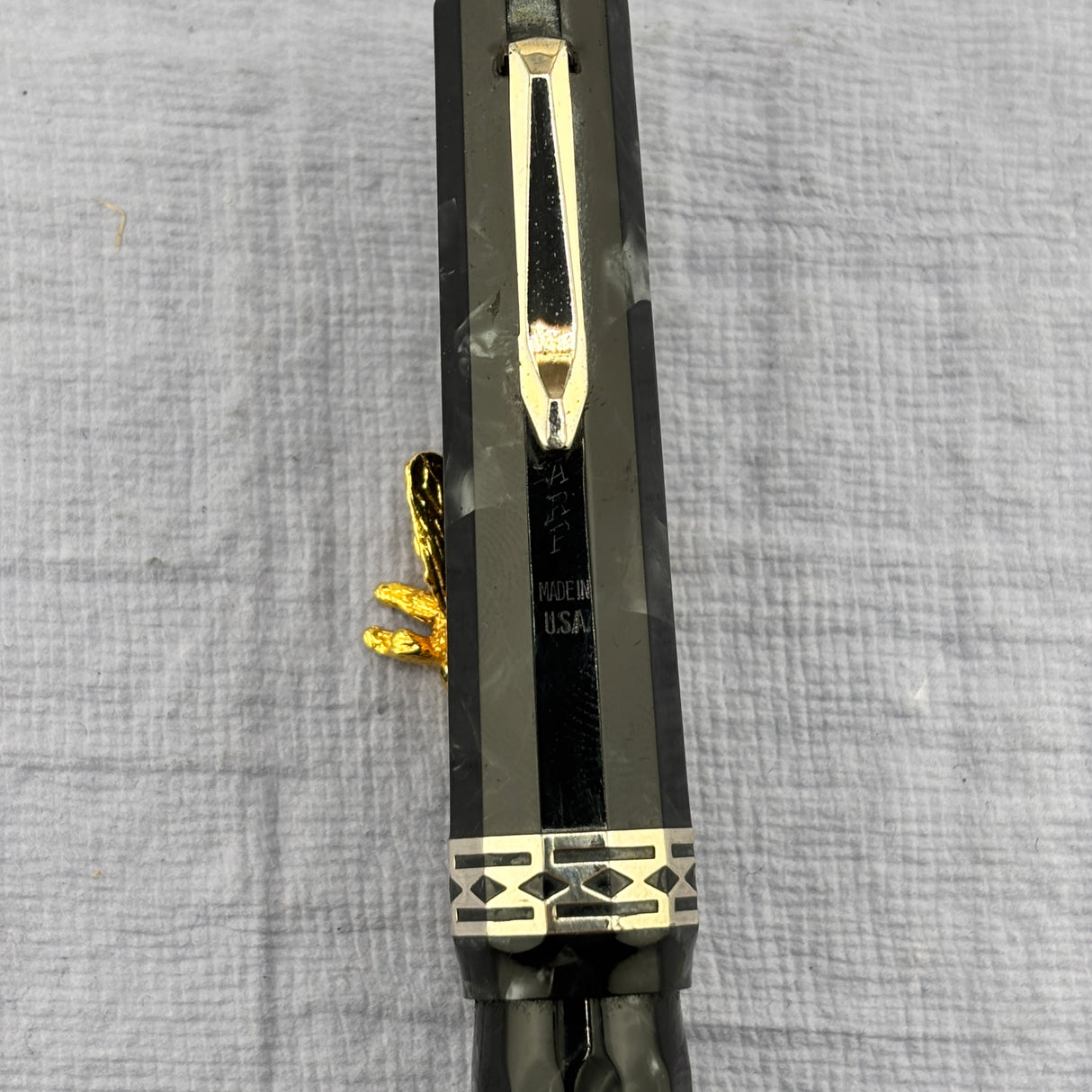 Wahl Eversharp Doric - Grey Burma Short Size - FLEX NIB 14K   - Fountain Pen