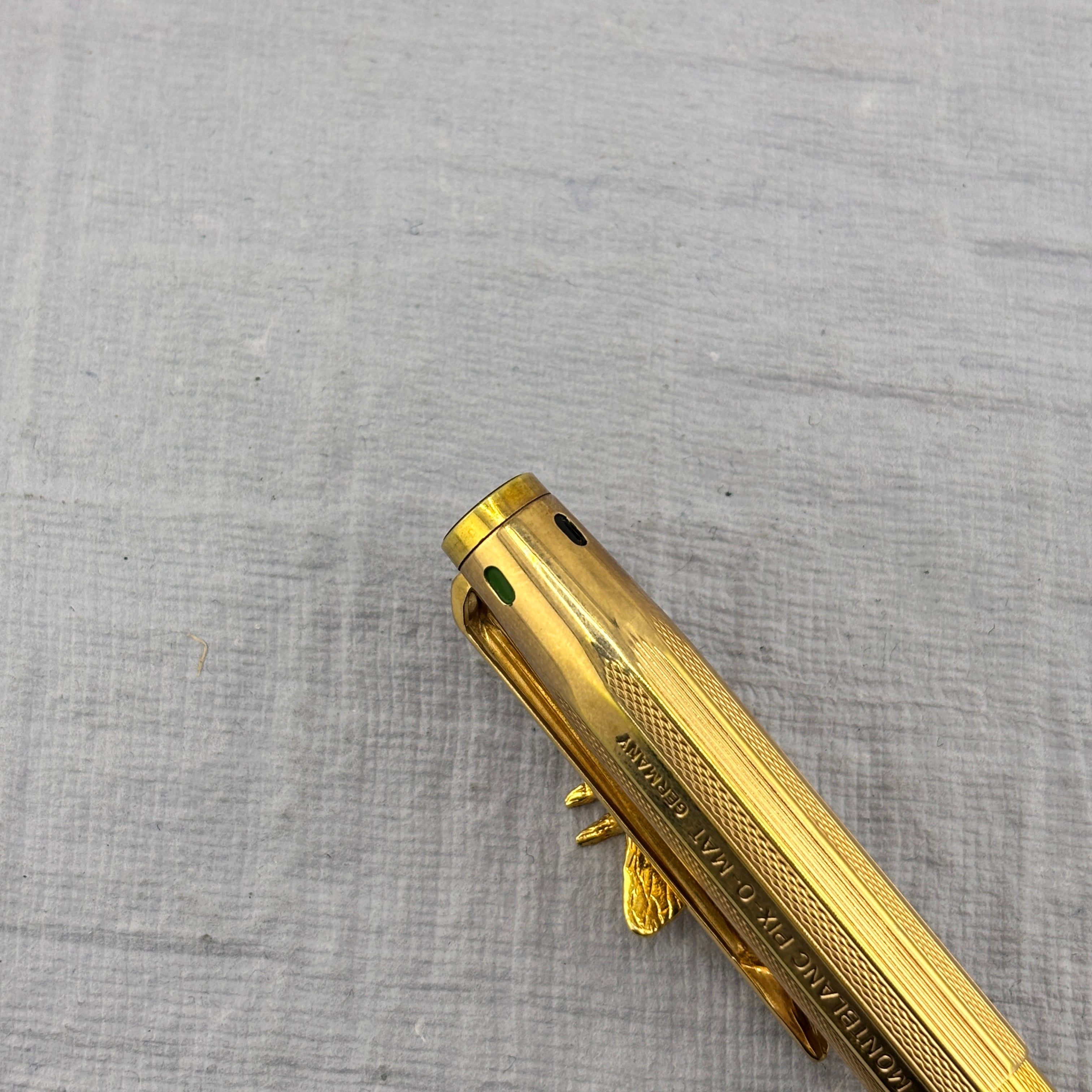 MONTBLANC PIX-O-MAT 4 COLOR MULTI-FUNCTION GOLD-PLATED BALLPOINT