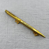 Montblanc Triangular 3 SIDED BALLPOINT PEN - Gold plated