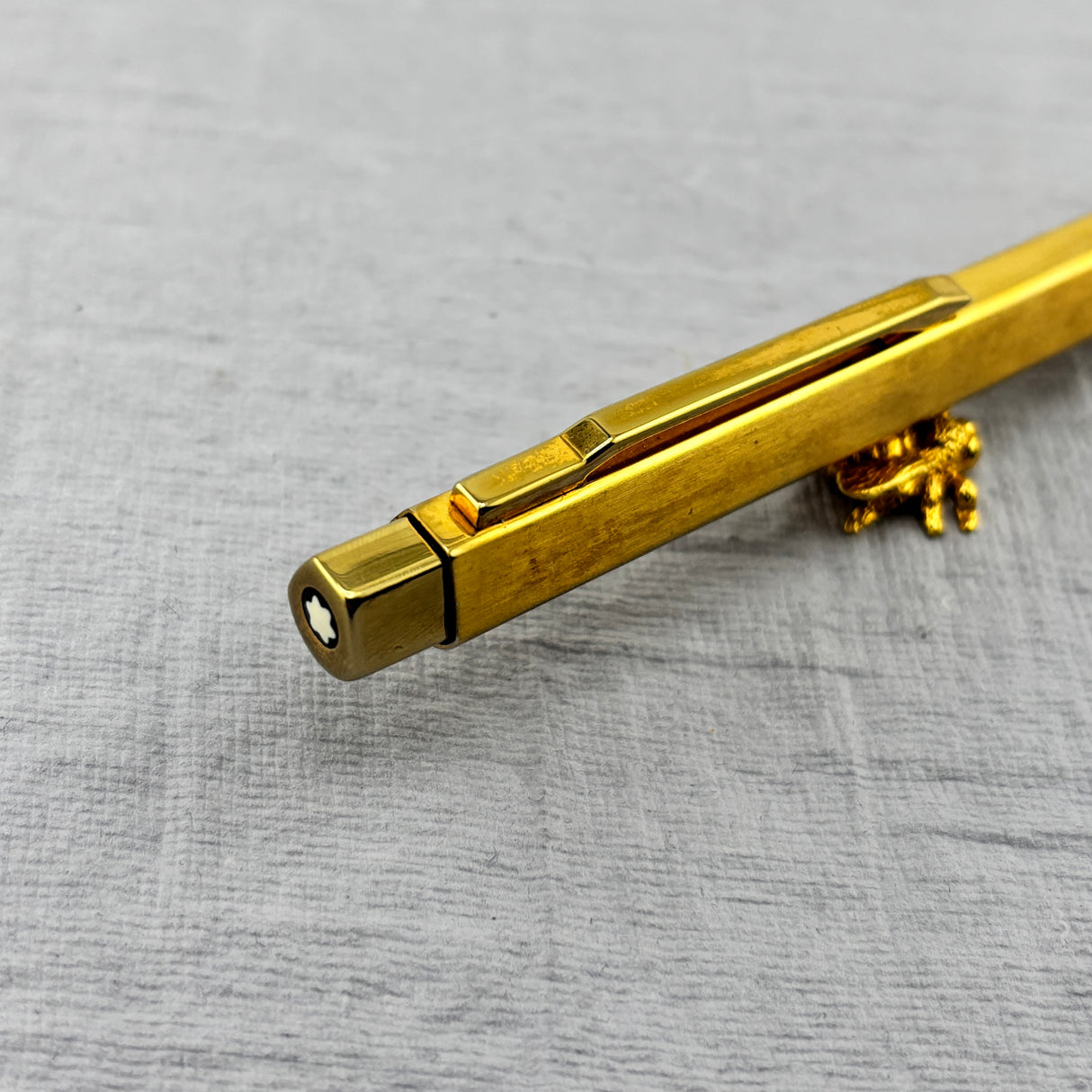 Montblanc Triangular 3 SIDED BALLPOINT PEN - Gold plated
