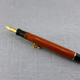 Parker Duofold  Big Red Orange Permanite Desk Set - Fountain Pen
