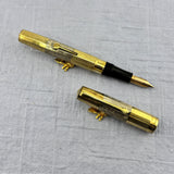 Waterman's Made in France Rolled Gold Faceted Fountain Pen