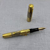 Waterman's Made in France Rolled Gold Faceted Fountain Pen