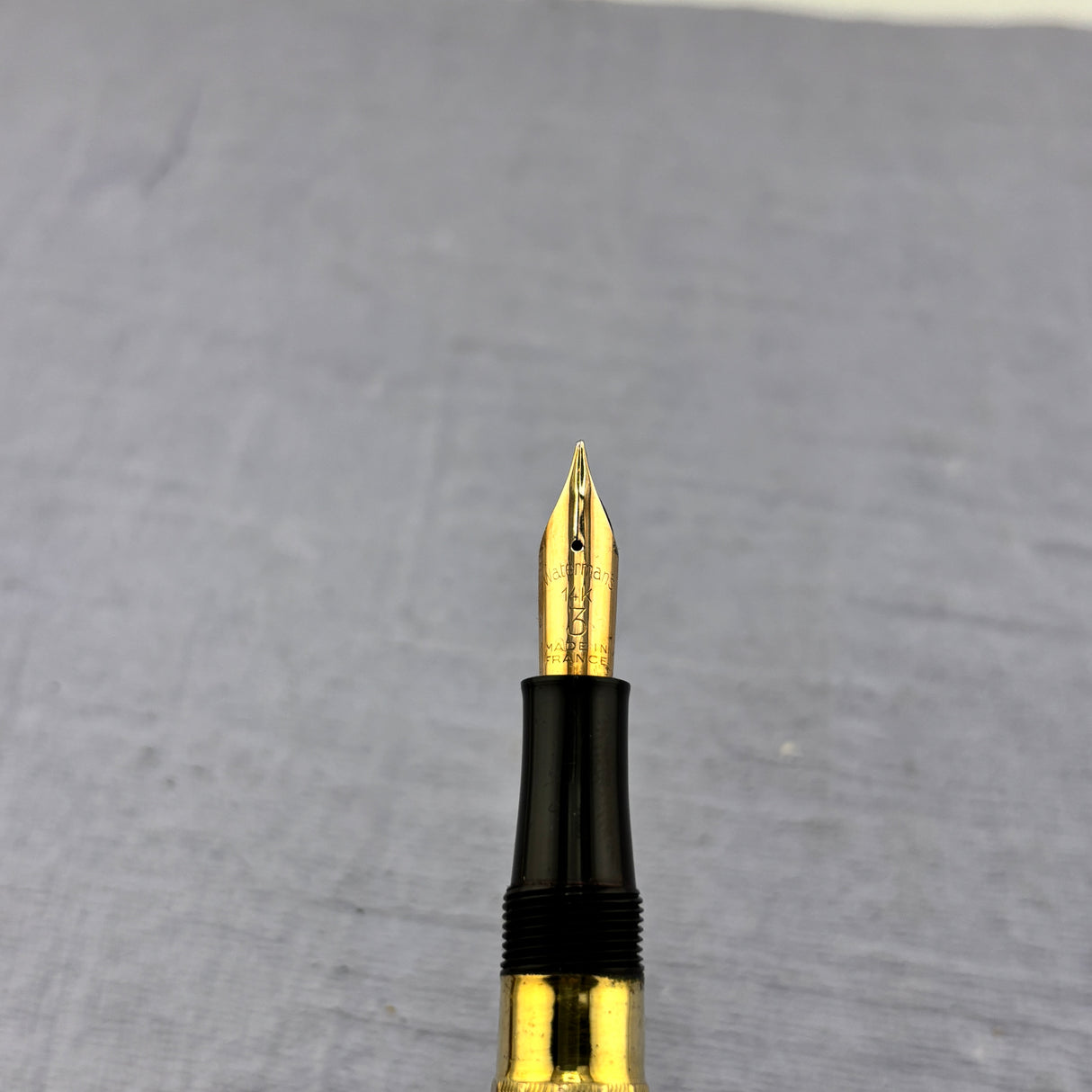 Waterman's Made in France Rolled Gold Faceted Fountain Pen