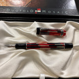 Parker Duofold International Mosaic Red Fountain Pen - Circa 2001