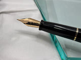 OMAS Signum Faceted Black Desk Pen Limited 70/100 Superb Flex nib Signum 14k gold !