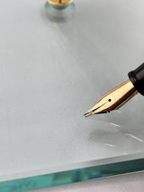 OMAS Signum Faceted Black Desk Pen Limited 70/100 Superb Flex nib Signum 14k gold !