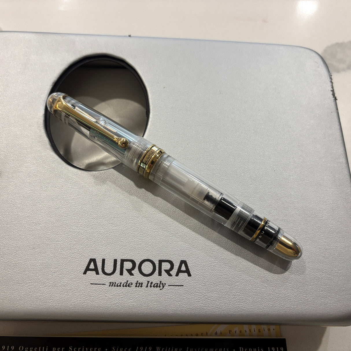 Aurora 88 Demonstrator Fountain Pen  Limited Edition - Broad 18kt Gold Nib