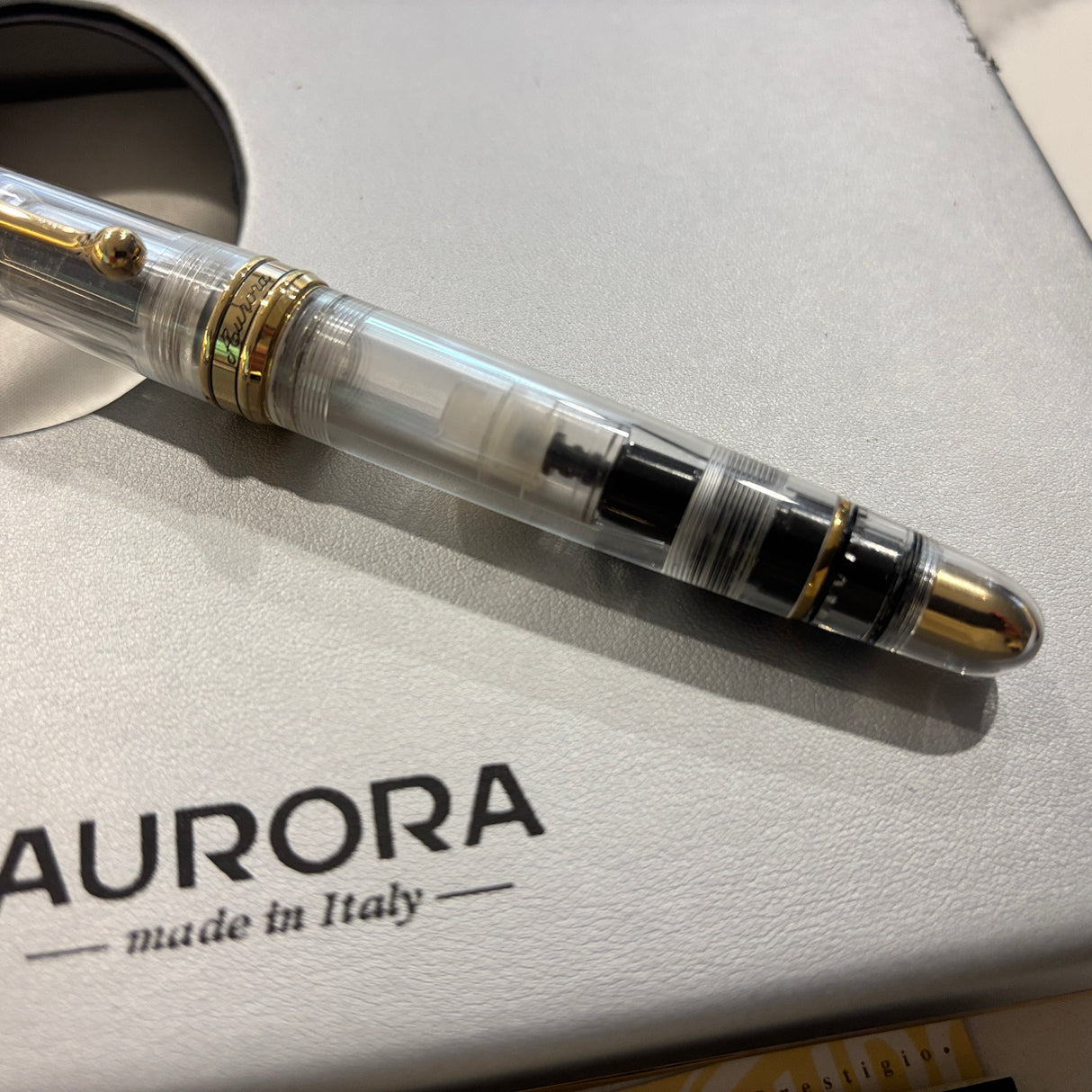 Aurora 88 Demonstrator Fountain Pen  Limited Edition - Broad 18kt Gold Nib