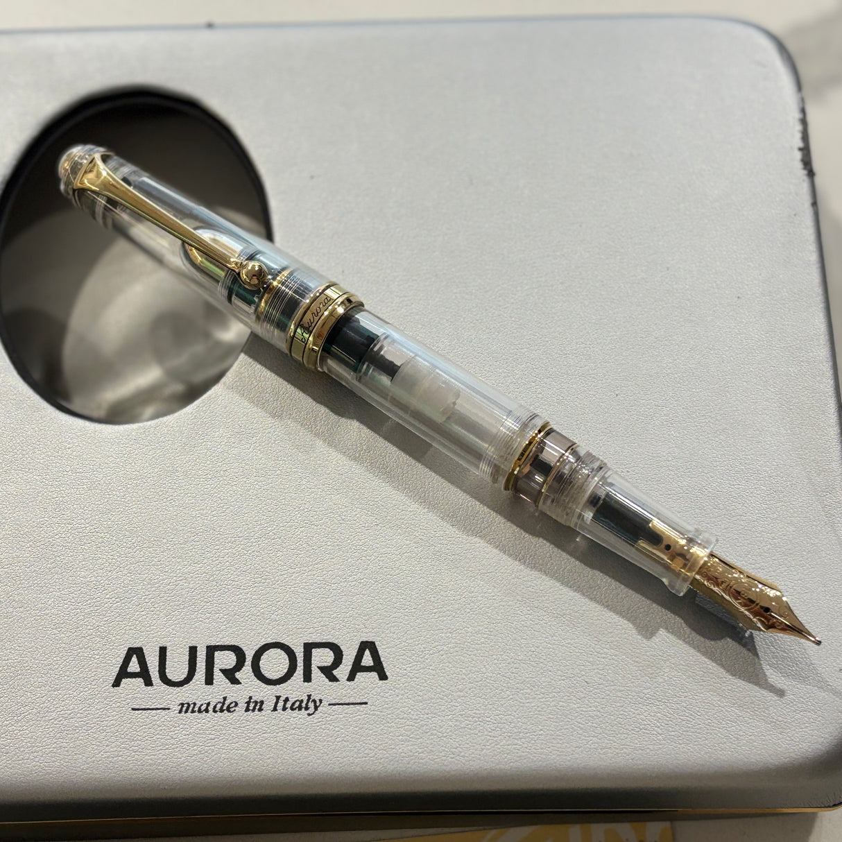 Aurora 88 Demonstrator Fountain Pen  Limited Edition - Broad 18kt Gold Nib