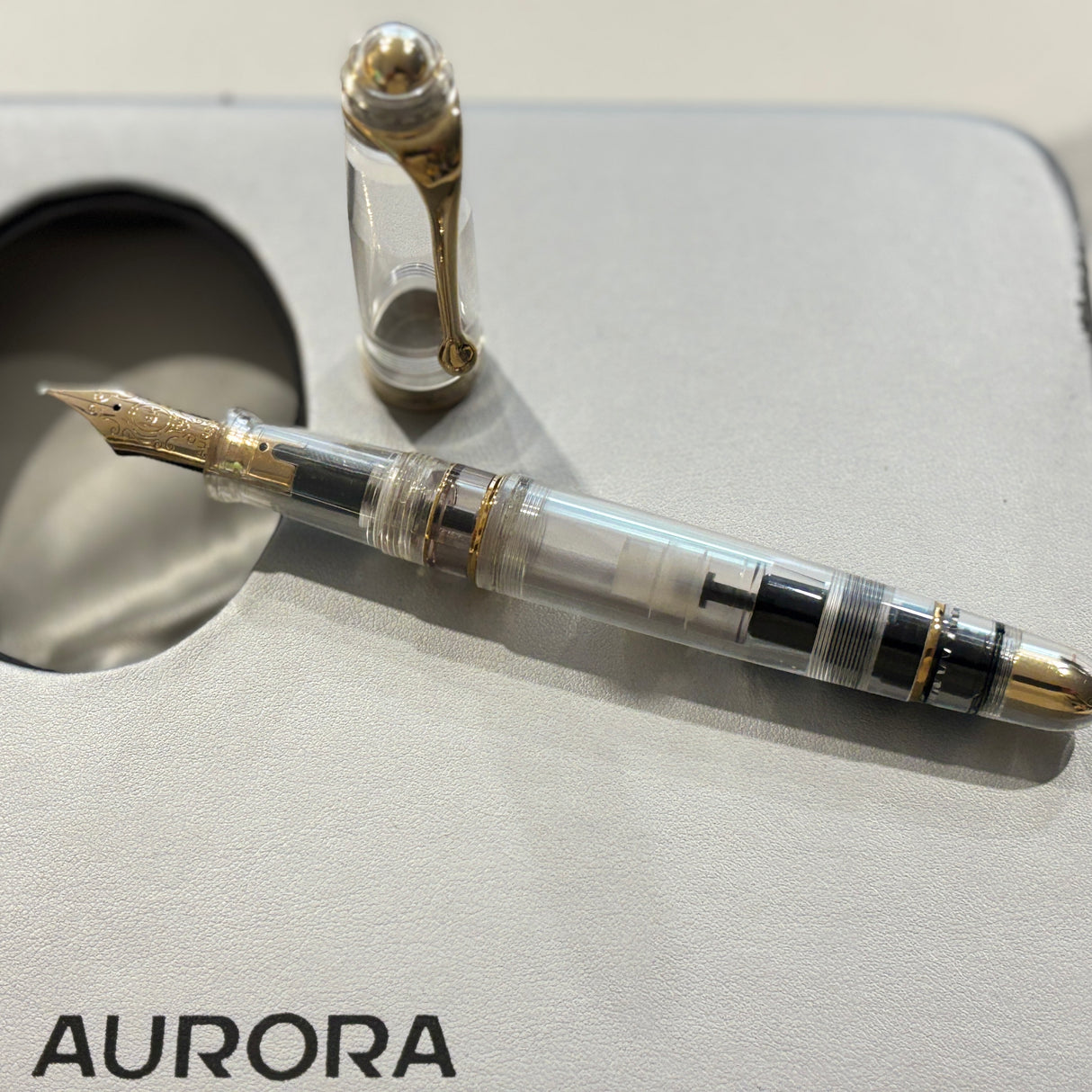 Aurora 88 Demonstrator Fountain Pen  Limited Edition - Broad 18kt Gold Nib