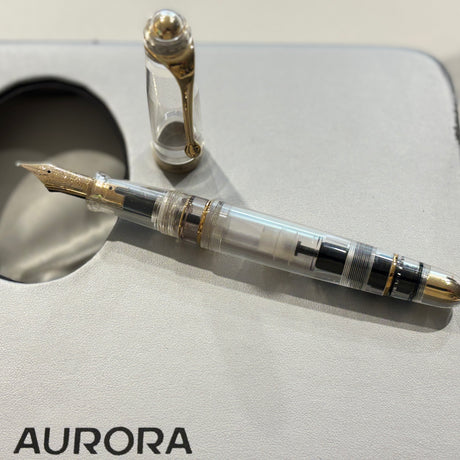 Aurora 88 Demonstrator Fountain Pen  Limited Edition - Broad 18kt Gold Nib