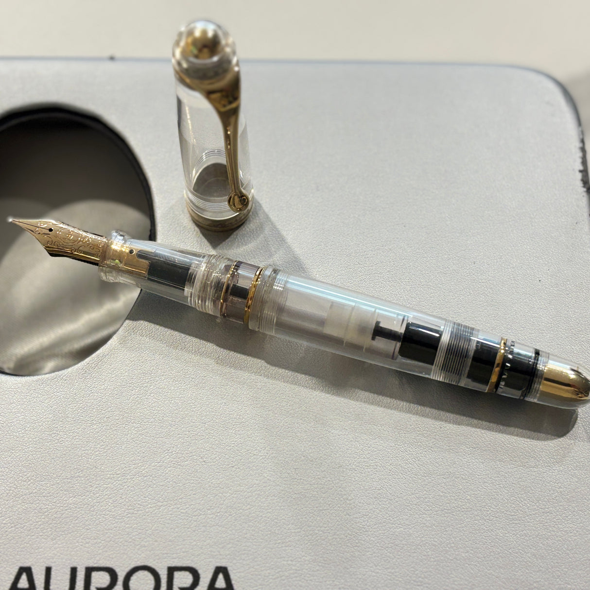 Aurora 88 Demonstrator Fountain Pen  Limited Edition - Broad 18kt Gold Nib
