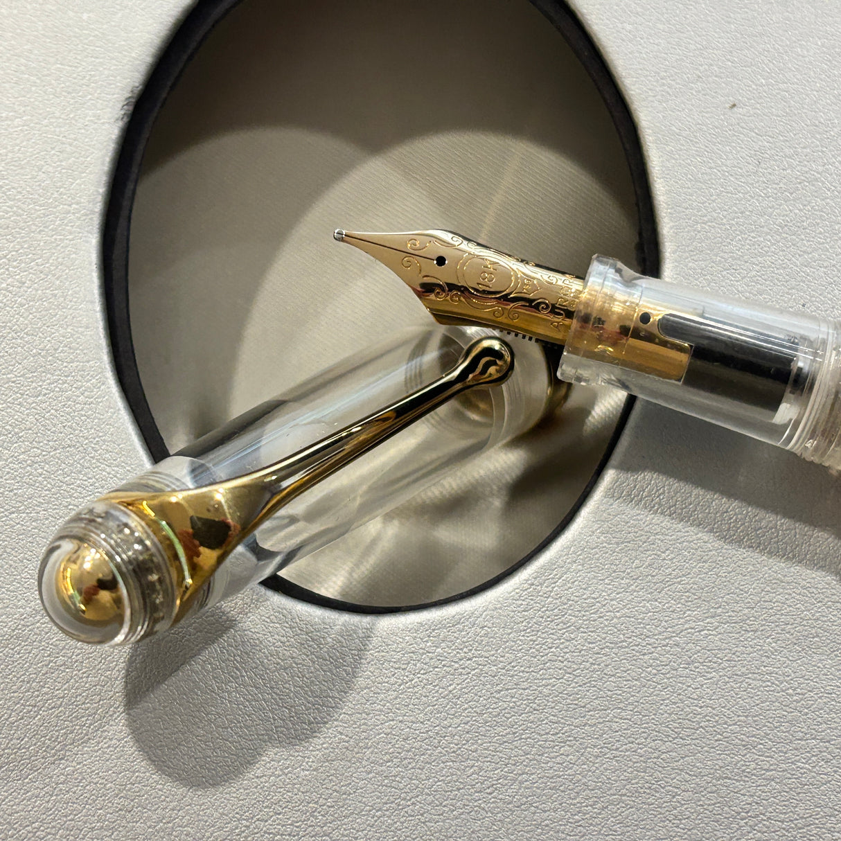 Aurora 88 Demonstrator Fountain Pen  Limited Edition - Broad 18kt Gold Nib