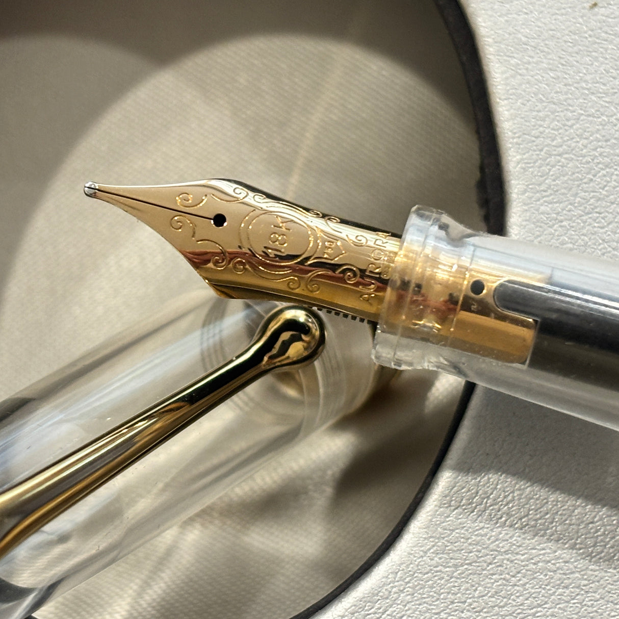Aurora 88 Demonstrator Fountain Pen  Limited Edition - Broad 18kt Gold Nib