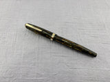 Parker (1944) Striped Green/Amber Duofold  - Fountain Pen